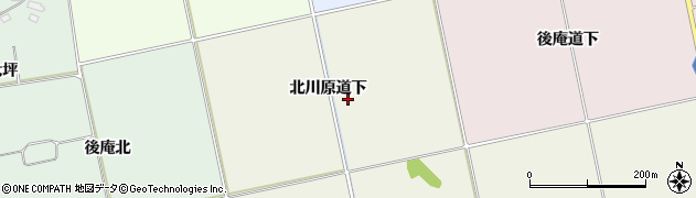 福島県会津若松市北会津町金屋北川原道下周辺の地図