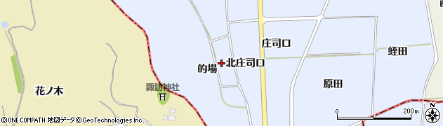 福島県浪江町（双葉郡）両竹（的場）周辺の地図