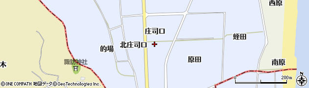 福島県浪江町（双葉郡）両竹（庄司口）周辺の地図