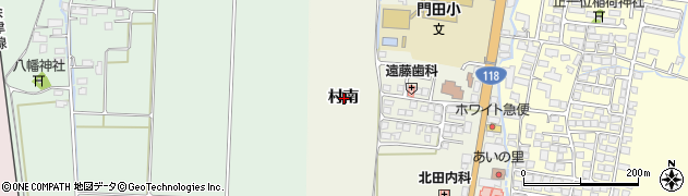福島県会津若松市門田町大字中野村南周辺の地図