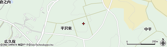 福島県田村郡三春町平沢東周辺の地図