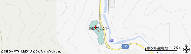 福島県会津若松市東山町大字湯本（上湯本）周辺の地図