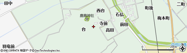 福島県双葉町（双葉郡）鴻草（台）周辺の地図