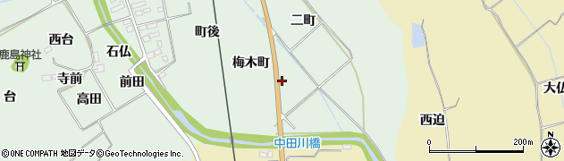 福島県双葉町（双葉郡）鴻草（梅木町）周辺の地図