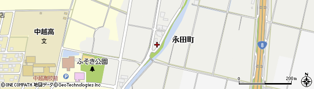 新潟県長岡市永田町周辺の地図