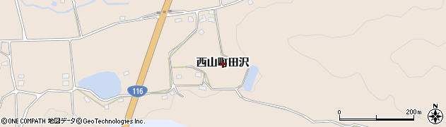 新潟県柏崎市西山町田沢周辺の地図