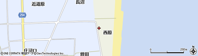 福島県双葉郡浪江町中浜西原周辺の地図