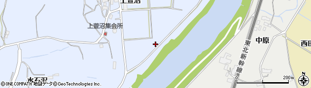 福島県郡山市日和田町高倉（上ノ台）周辺の地図