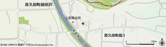 福島県郡山市喜久田町前田沢（上入原）周辺の地図