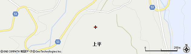 福島県会津美里町（大沼郡）上平（家ノ上）周辺の地図