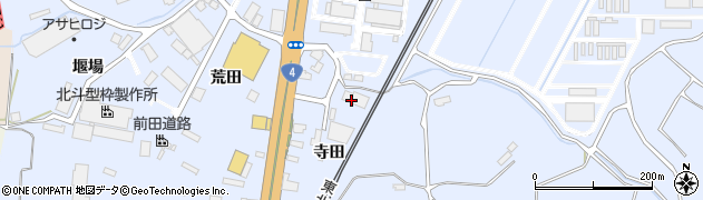 福島県郡山市日和田町高倉（寺田）周辺の地図