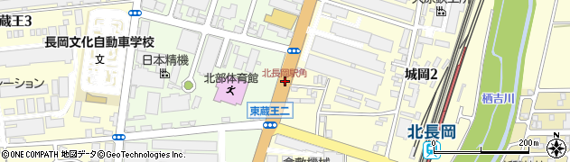 北長岡駅角周辺の地図