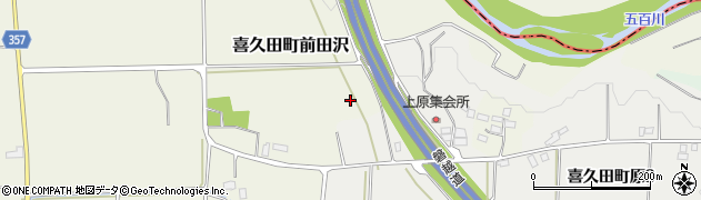 福島県郡山市喜久田町前田沢（仲丸）周辺の地図