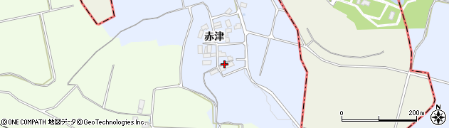 福島県郡山市喜久田町堀之内（赤津）周辺の地図