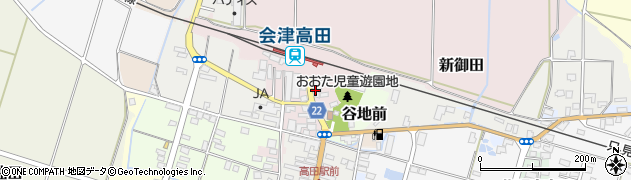 福島県会津美里町（大沼郡）柳台周辺の地図