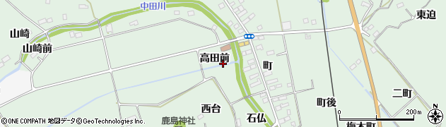 福島県双葉町（双葉郡）鴻草周辺の地図