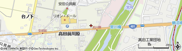 福島県会津美里町（大沼郡）村前周辺の地図