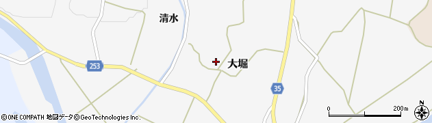 福島県浪江町（双葉郡）大堀（後畑）周辺の地図