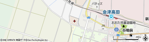 福島県会津美里町（大沼郡）高田道西周辺の地図