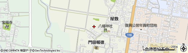 福島県会津若松市門田町大字中野周辺の地図