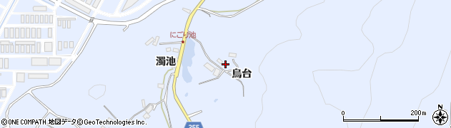 福島県郡山市日和田町高倉（烏台）周辺の地図