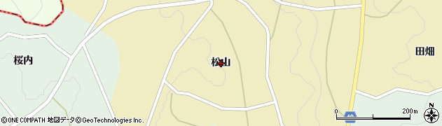 福島県三春町（田村郡）七草木（松山）周辺の地図