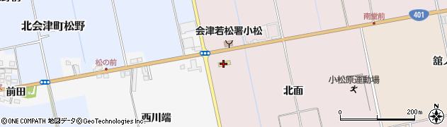 ファミリーマート北会津店周辺の地図