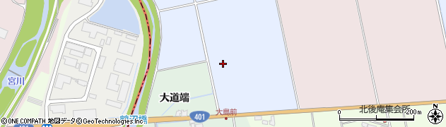 福島県会津若松市北会津町大島（南沢田）周辺の地図