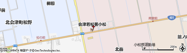 福島県会津若松市北会津町両堂（大泉）周辺の地図