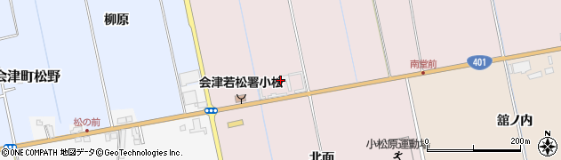 福島県会津若松市北会津町両堂（長畑）周辺の地図