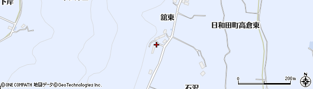 福島県郡山市日和田町高倉（舘東）周辺の地図