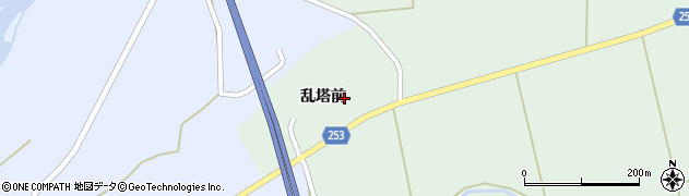 福島県浪江町（双葉郡）谷津田（乱塔前）周辺の地図