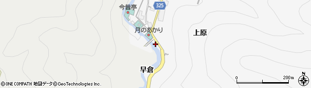 福島県会津若松市東山町大字湯本（早倉）周辺の地図