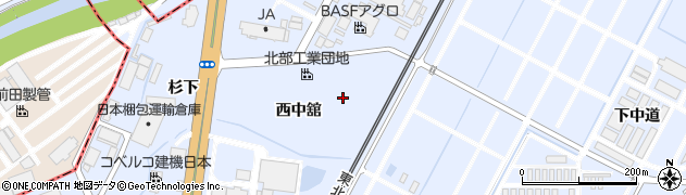福島県郡山市日和田町高倉（中舘）周辺の地図
