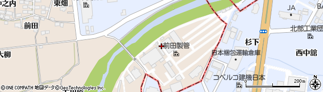福島県本宮市関下（向川原）周辺の地図