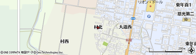 福島県会津若松市門田町大字中野（村北）周辺の地図