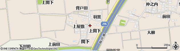 福島県本宮市関下（堂ノ前）周辺の地図