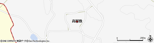 福島県三春町（田村郡）実沢（高屋敷）周辺の地図