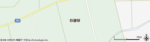 福島県双葉郡浪江町谷津田周辺の地図