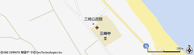 珠洲市立三崎中学校周辺の地図
