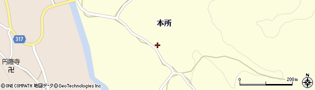 新潟県長岡市本所1172周辺の地図