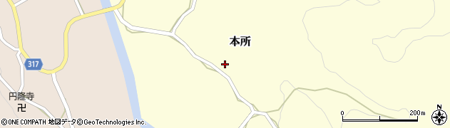 新潟県長岡市本所1171周辺の地図