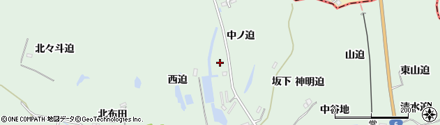 福島県双葉町（双葉郡）鴻草（中ノ迫）周辺の地図