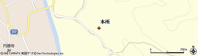新潟県長岡市本所1166周辺の地図