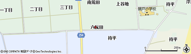 福島県浪江町（双葉郡）請戸（六反田）周辺の地図