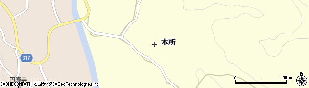 新潟県長岡市本所1167周辺の地図