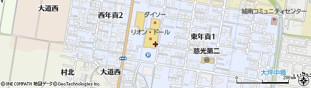 ホワイト急便福島リオンドール門田店周辺の地図