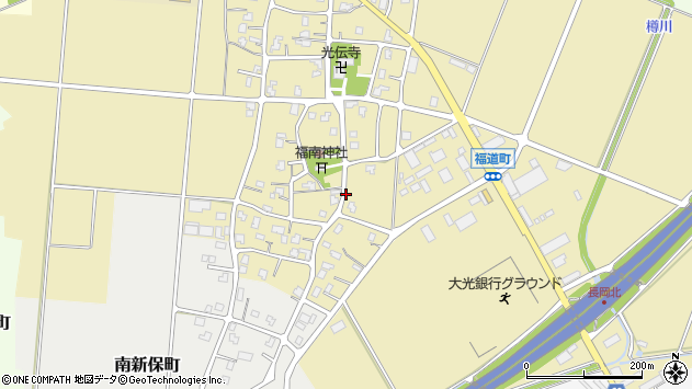 〒940-2053 新潟県長岡市福道町の地図