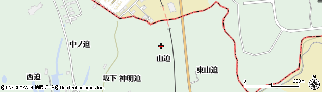 福島県双葉町（双葉郡）鴻草（山迫）周辺の地図