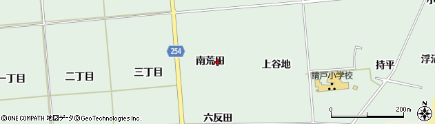 福島県浪江町（双葉郡）請戸（南荒田）周辺の地図
